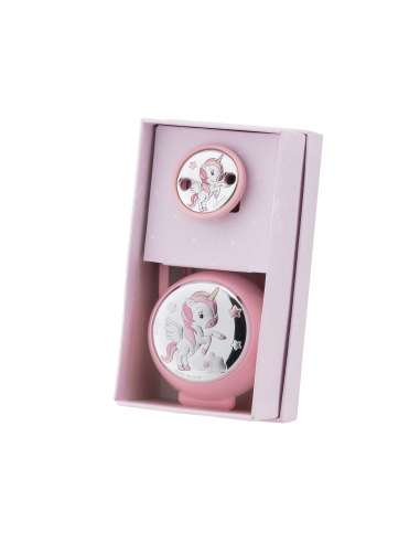 Set Infantil Portachupetes con Pinza Unicornio...